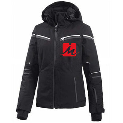 Polyester Polyurethane Tahan Air Softshell Jaket Wanita Pakaian Luar SKI Olahraga Luar Ruangan