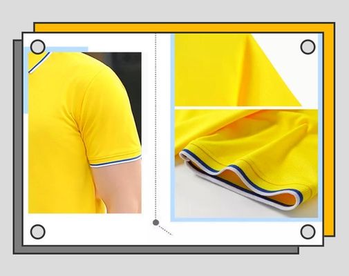 100% Katun Poliester Kemeja Polo Pria Kemeja Berkerah Cepat Kering