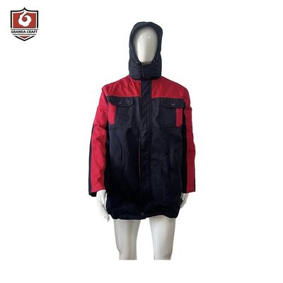 Jaket Musim Dingin Safety Workwear Pakaian Kerja Lengan Panjang Hitam
