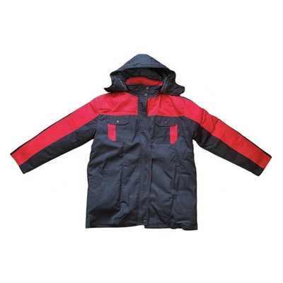 Jaket Musim Dingin Safety Workwear Pakaian Kerja Lengan Panjang Hitam