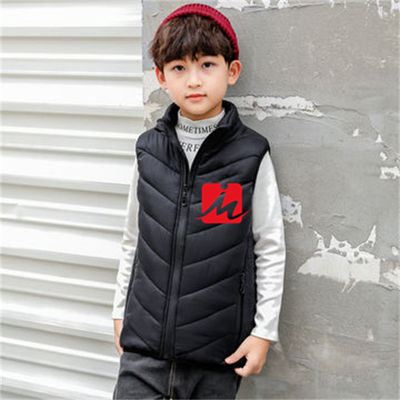 Tahan Air Anak Dipanaskan Jaket Rompi Jaket Hitam Puffer