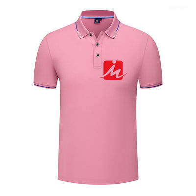 Kaos Katun Kasual Pria OEM Rajutan Kaos Polo Golf Bernapas