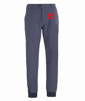 Unisex Peregangan Golf Celana Jogger Golf Celana Spandex Serut Dengan Ribbed