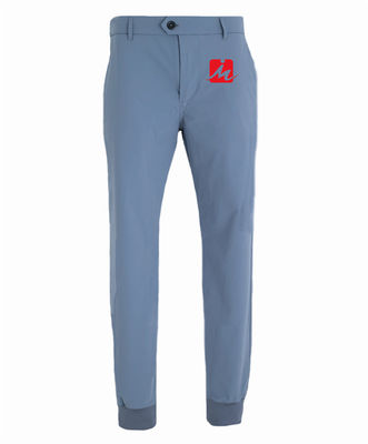 Unisex Peregangan Golf Celana Jogger Golf Celana Spandex Serut Dengan Ribbed
