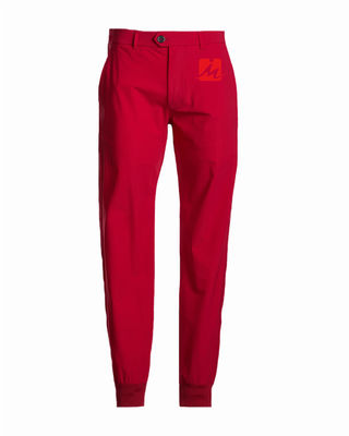 Unisex Peregangan Golf Celana Jogger Golf Celana Spandex Serut Dengan Ribbed