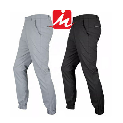 Gaya Jogger Peregangan Celana Golf Mens Cepat Kering pinggang celana golf kelembaban wicking