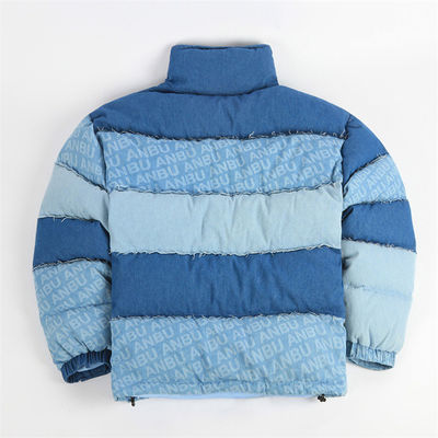 Puffer Mens Jaket Berlapis Mengkilap Bomber Gelembung Hangat Jaket Berlapis Mengkilap