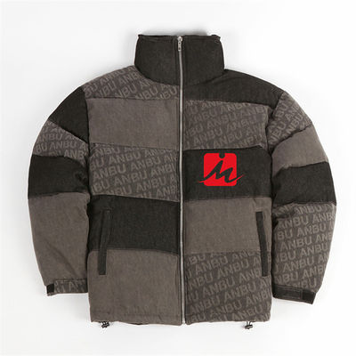 Puffer Mens Jaket Berlapis Mengkilap Bomber Gelembung Hangat Jaket Berlapis Mengkilap
