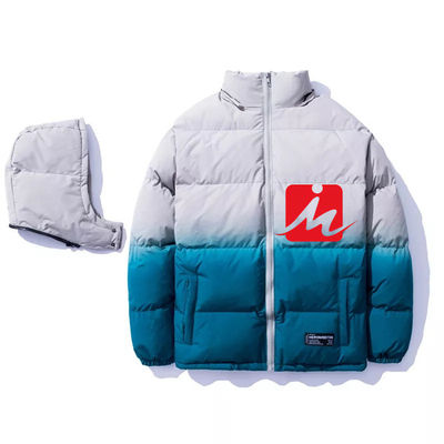 OEM Puffer Padded Jacket Polyester Jaket Puffer Gradien Disesuaikan