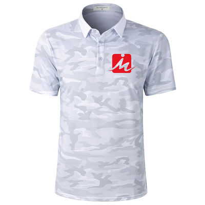 Bernapas Kamuflase Musim Panas Kemeja Golf Kelembaban Wicking Cepat Kering Golf Polo T Shirt