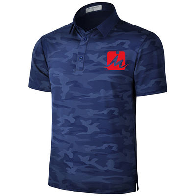 Bernapas Kamuflase Musim Panas Kemeja Golf Kelembaban Wicking Cepat Kering Golf Polo T Shirt