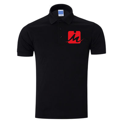 240 GSM Kaos Polo Bernapas 100% Rayon Pique Bordir Katun Kaos Polo Pria
