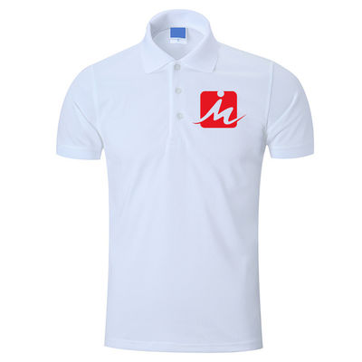 240 GSM Kaos Polo Bernapas 100% Rayon Pique Bordir Katun Kaos Polo Pria