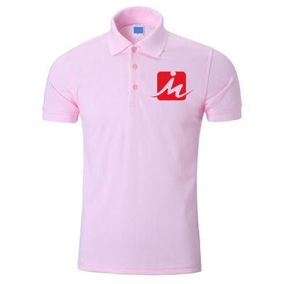 240 GSM Kaos Polo Bernapas 100% Rayon Pique Bordir Katun Kaos Polo Pria