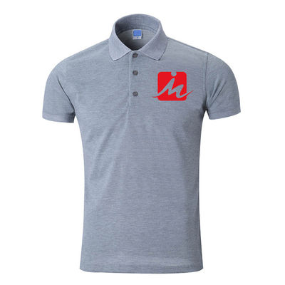 240 GSM Kaos Polo Bernapas 100% Rayon Pique Bordir Katun Kaos Polo Pria