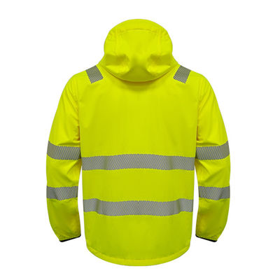 Pakaian Tahan Air Visibilitas Tinggi Hi Vis Uniform Workwear Jaket Kerja Reflektif