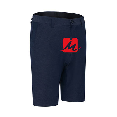 Celana Pendek Golf Peregangan Bernapas Lutut Spandex Polyester Sustainable Shorts