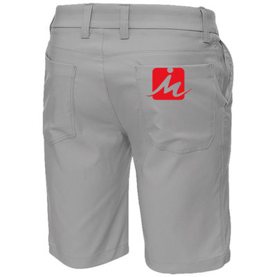Celana Pendek Golf Peregangan Santai Pria, Celana Pendek Golf Cepat Kering Spandex Poliester