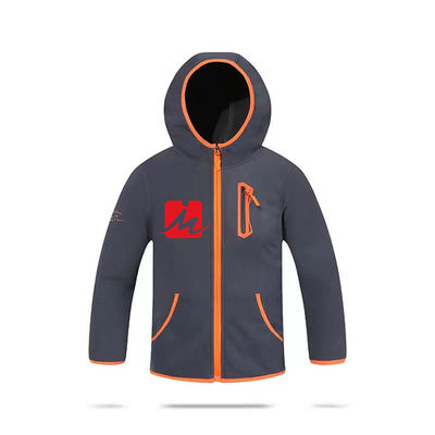 Jaket Bernapas Tahan Air Kustom Anak Bulu Kutub 100% Jaket Poliester Ritsleting