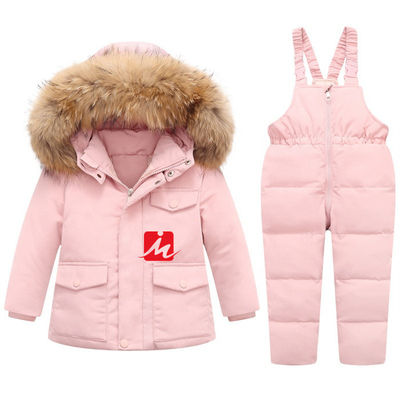 Poliester Ringan Jaket Bebek Putih Mantel Pakaian Luar Anak Overall Jumpsuit