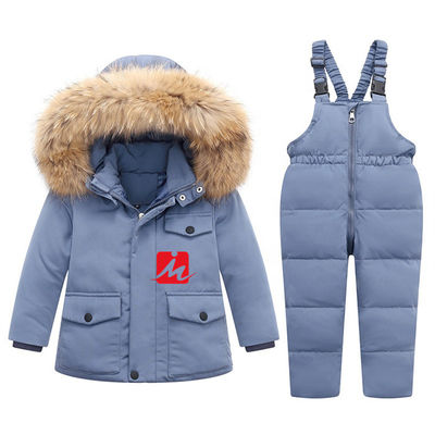 Poliester Ringan Jaket Bebek Putih Mantel Pakaian Luar Anak Overall Jumpsuit