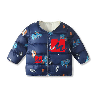 Windproof Ringan Jaket Little Girl Down Puffer Mantel Hangat Musim Dingin Untuk Anak-Anak
