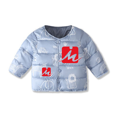 Windproof Ringan Jaket Little Girl Down Puffer Mantel Hangat Musim Dingin Untuk Anak-Anak