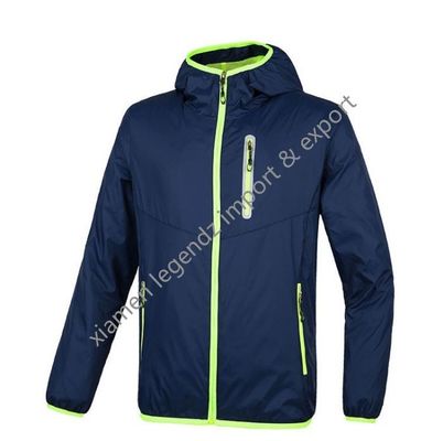 Jaket Windproof Ringan OEM Packable Classic Windbreaker Jacket