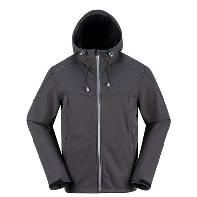 Olahraga Bernapas Tahan Air Softshell Jaket Musim Dingin Jaket Fungsional Luar Ruangan Pria