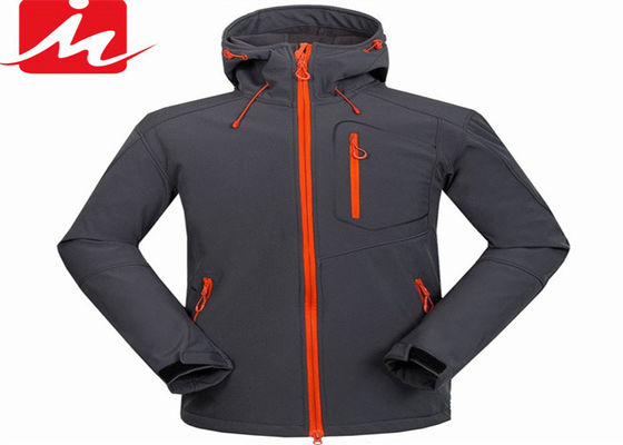 Jaket Softshell Tahan Air Tahan Air Luar Ruangan Musim Dingin Jaket Spandex Poliester Pria