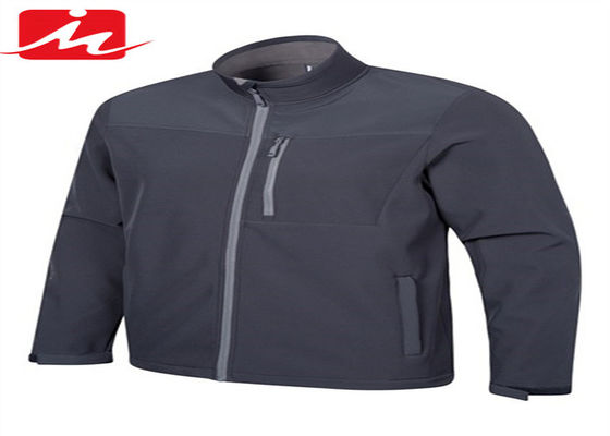 Bernapas Anti Air Jaket Musim Dingin Pria Spandex Polyester Softshell Jaket