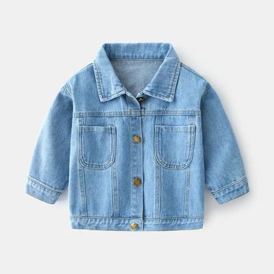 reclye grosir musim semi dan musim gugur jaket denim anak laki-laki kasual untuk anak-anak