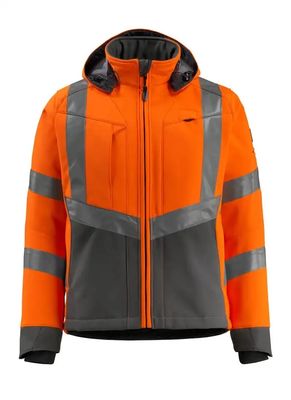 Jaket softshell pria Warna neon warna reflektif jaket pakaian kerja jaket tahan air softshell