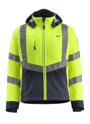 Jaket softshell pria Warna neon warna reflektif jaket pakaian kerja jaket tahan air softshell
